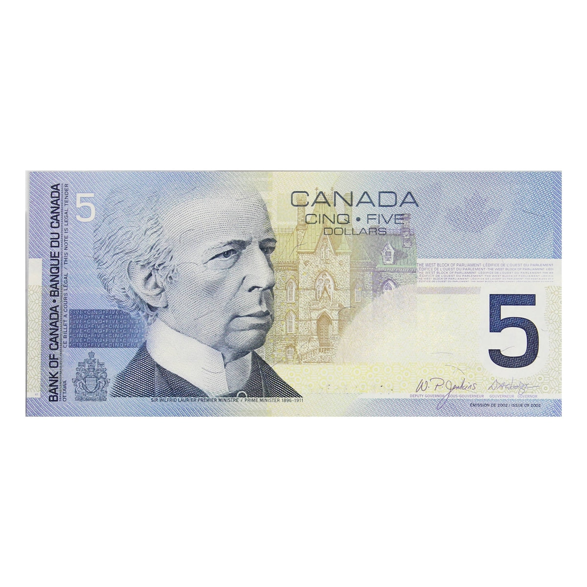 BC-62b 2004 Canada $5 Jenkins-Dodge, HOE, Choice Uncirculated (CUNC63)