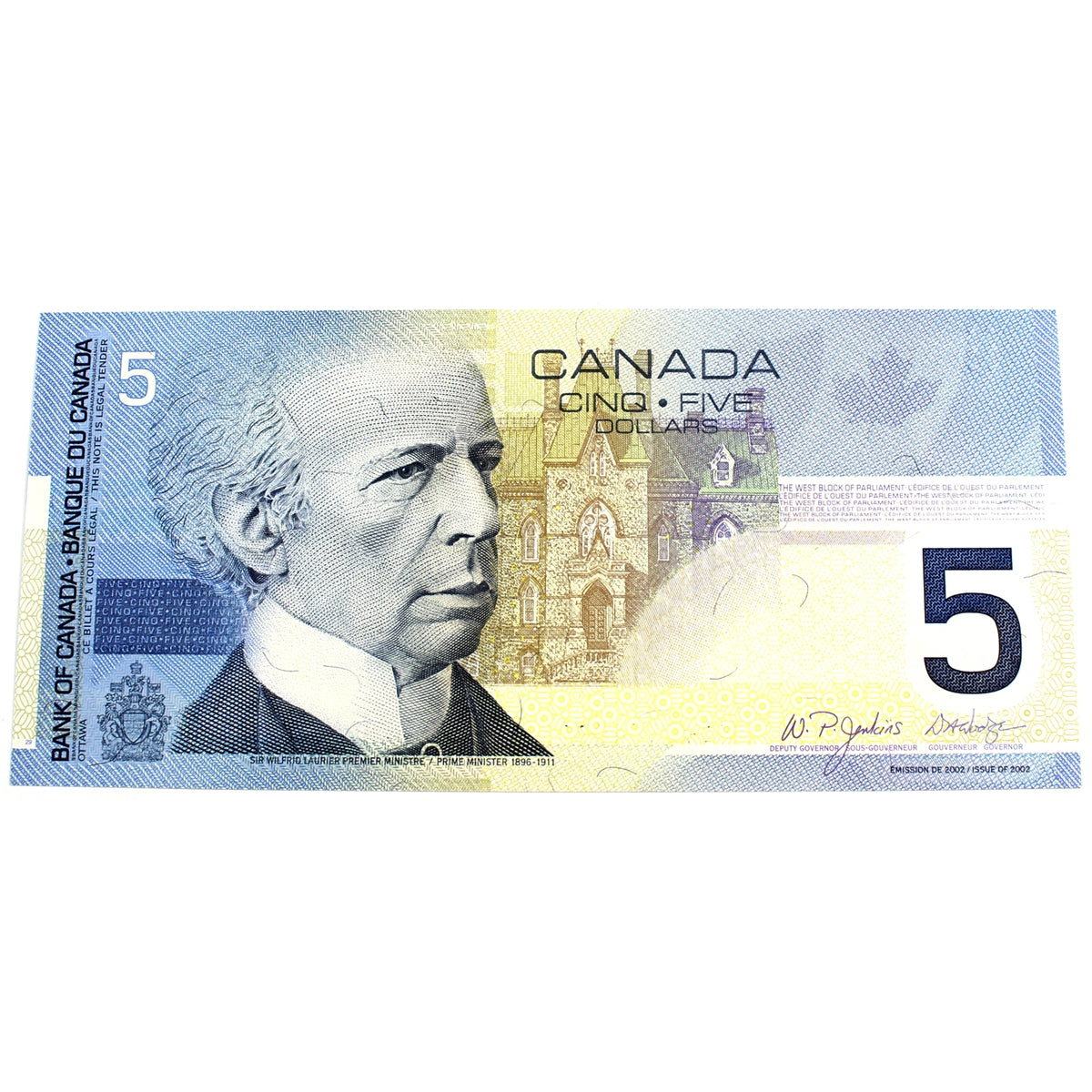 BC-62b 2004 Canada $5 Jenkins-Dodge, HOB, Uncirculated (MS60)