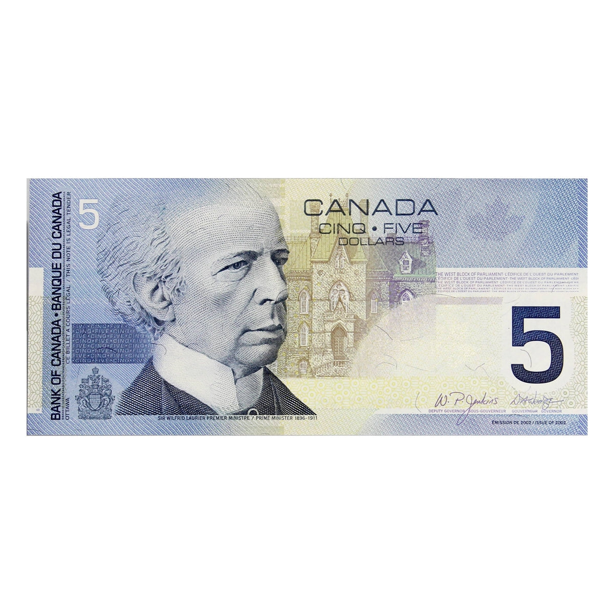 BC-62b 2004 Canada $5 Jenkins-Dodge, HOG, Choice Uncirculated (CUNC63)
