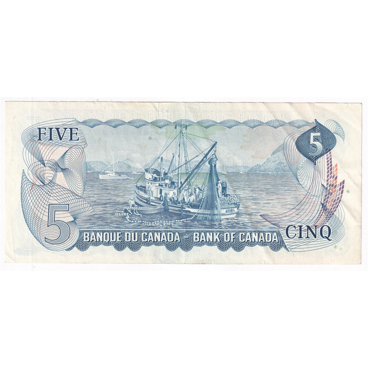 BC-48a 1972 Canada $5 Bouey-Rasminsky, CE, VF-EF (VF30)