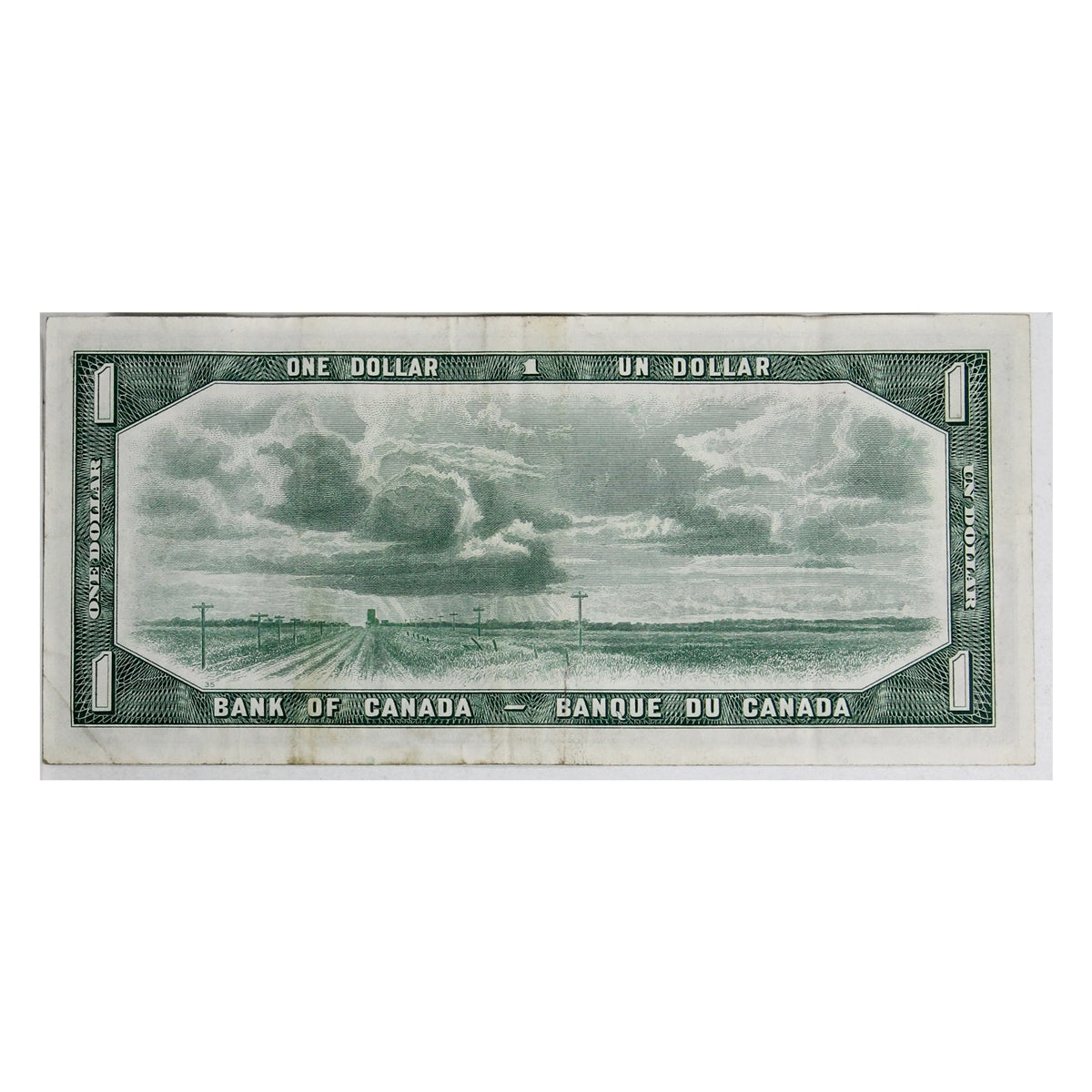 BC-37a 1954 Canada $1 Beattie-Coyne, V/A, VF-EF (VF30)