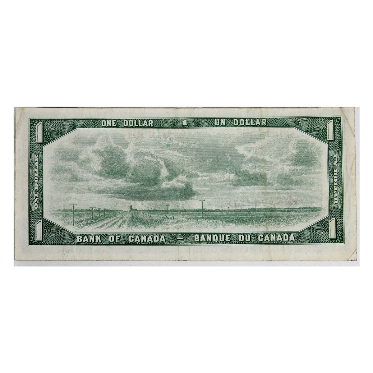 BC-37a-i 1954 Canada $1 Beattie-Coyne, H/M, Very Fine (VF20)