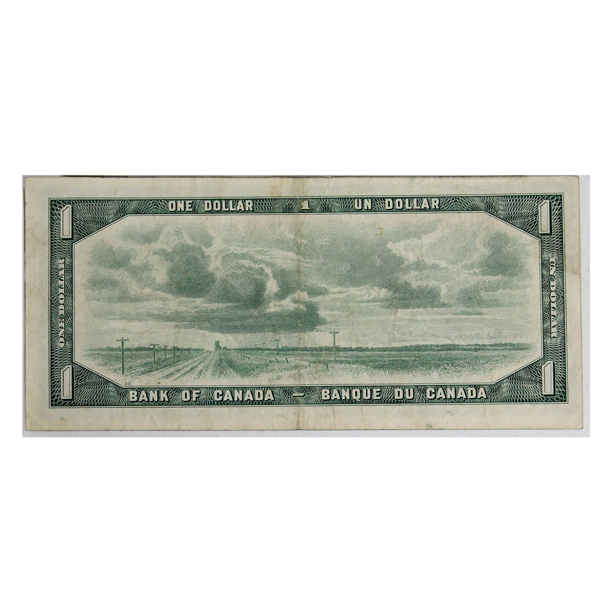 BC-37bA-i 1954 Canada $1 Beattie-Rasminsky, *B/M, Very Fine (VF20)