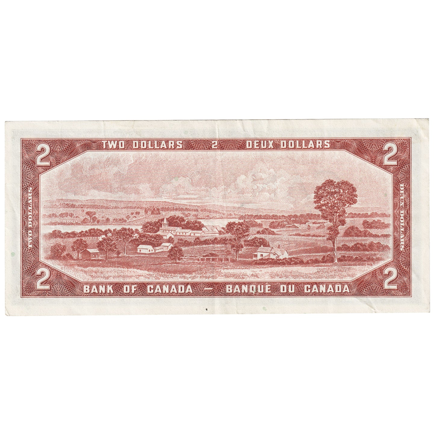BC-38b 1954 Canada $2 Beattie-Rasminsky, B/R, Extra Fine (EF40)
