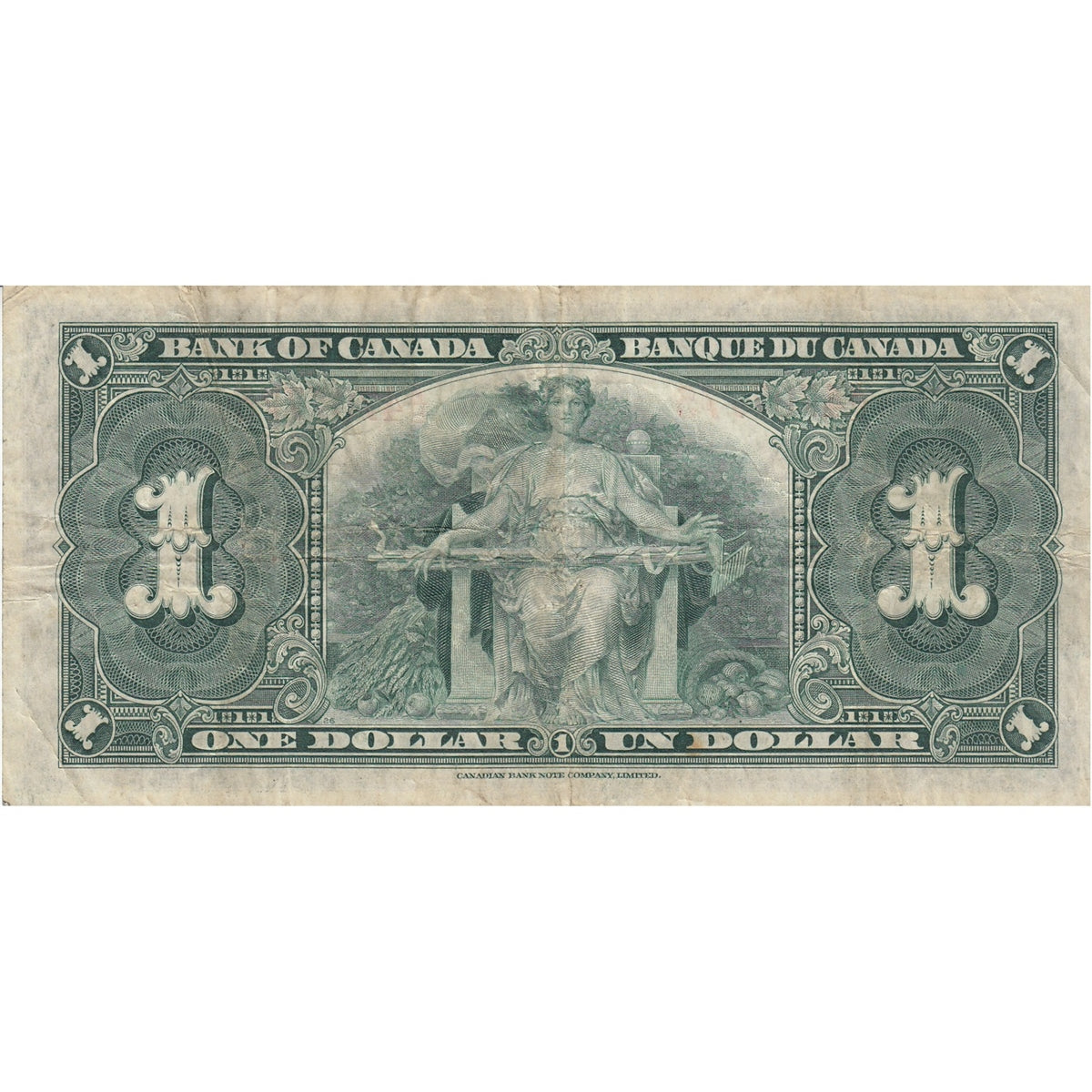 BC-21c 1937 Canada $1 Gordon-Towers, A/L, F-VF (F15)