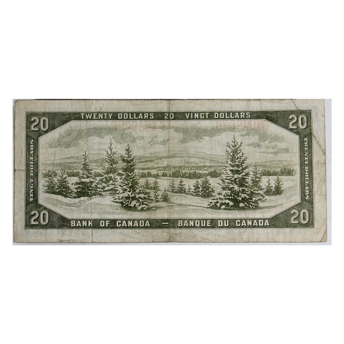 BC-41a 1954 Canada $20 Beattie-Coyne, E/E, Fine (F12)