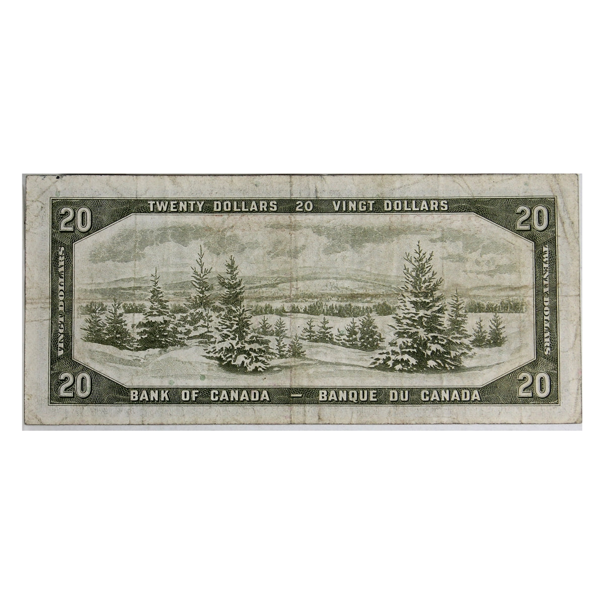 BC-41a 1954 Canada $20 Beattie-Coyne, J/E, F-VF (F15)