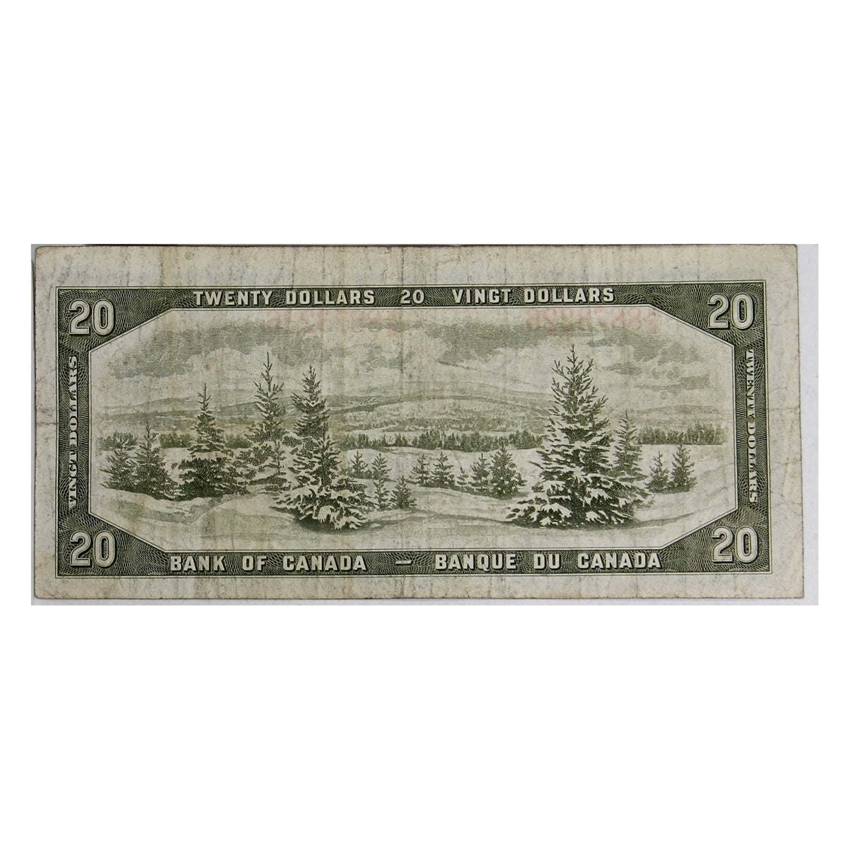 BC-41a 1954 Canada $20 Beattie-Coyne, K/E, F-VF (F15)