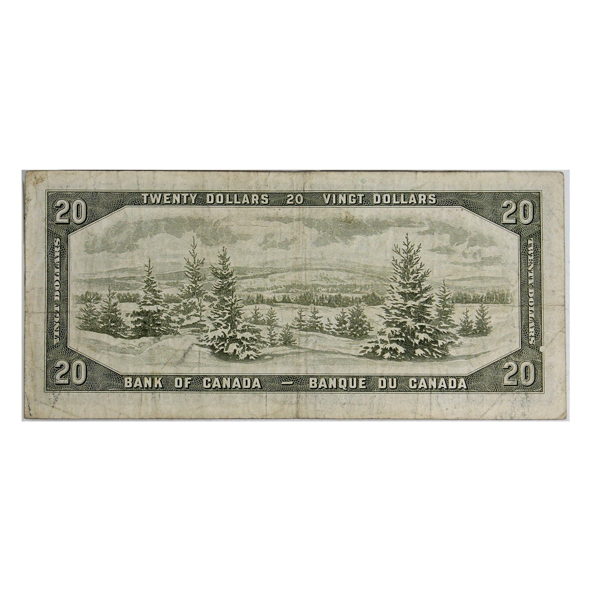BC-41b 1954 Canada $20 Beattie-Rasminsky, T/E, F-VF