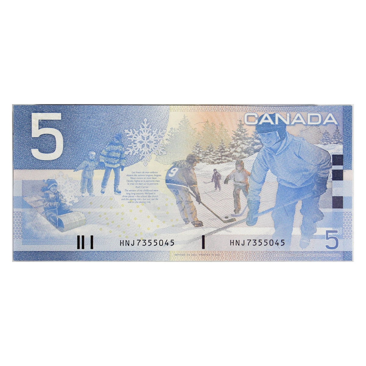 BC-62a-i 2003 Canada $5 Knight-Dodge, HNJ, UNC
