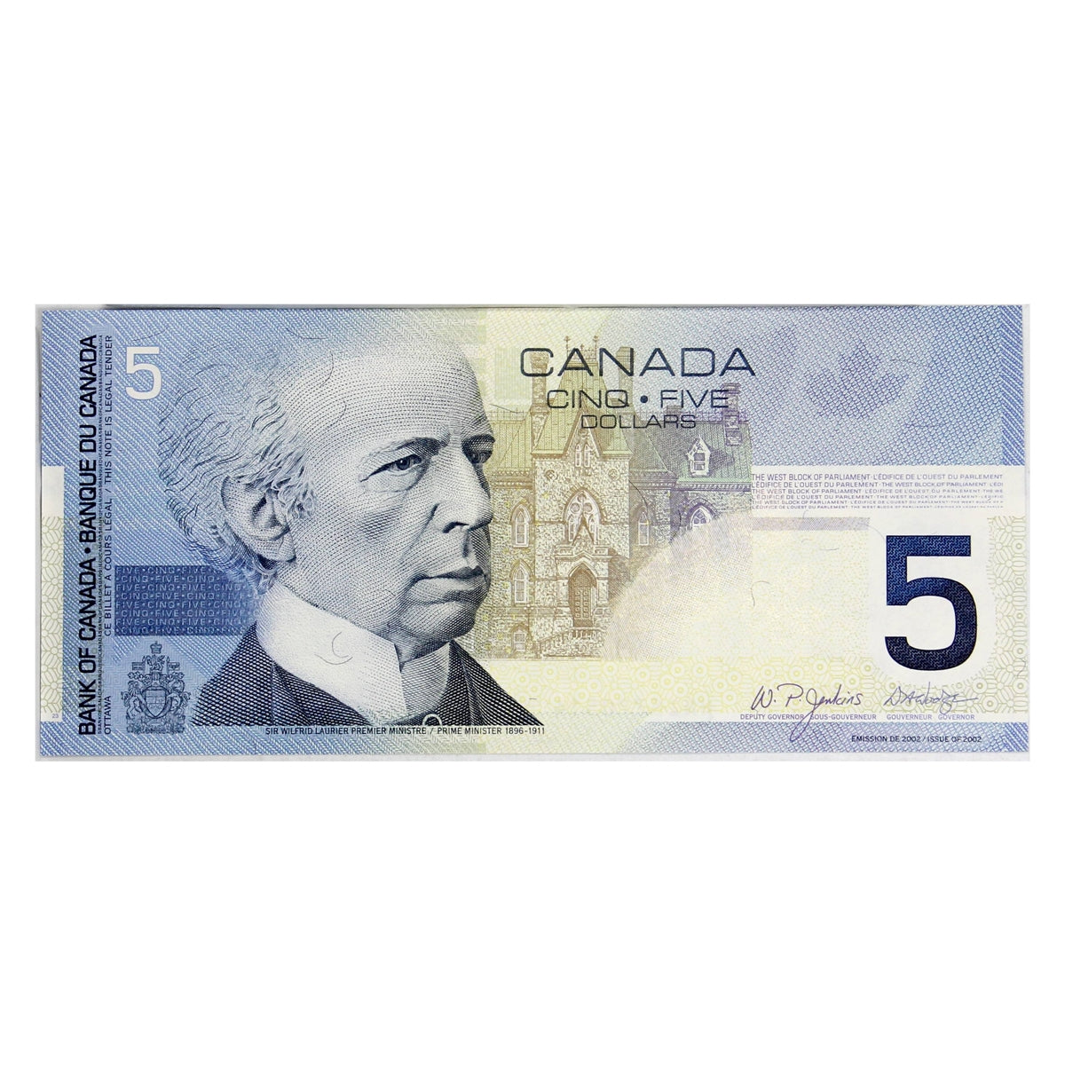 BC-62bA 2004 Canada $5 Jenkins-Dodge, HNZ (5.74-5.80), Choice Uncirculated (CUNC63)