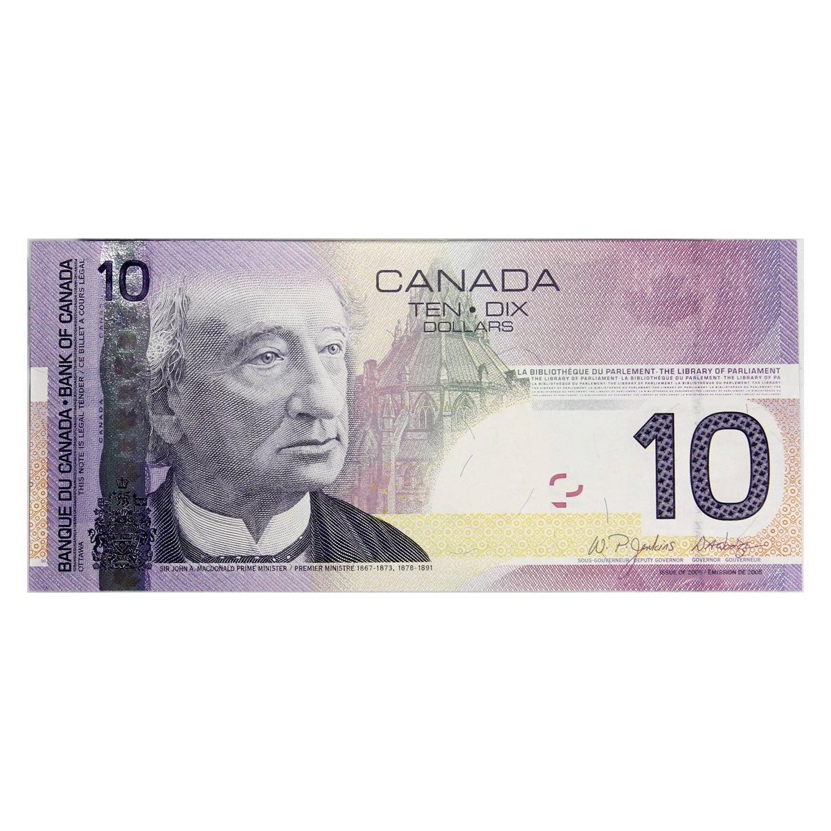 BC-68a 2007 Canada $10 Jenkins-Dodge, BTT, UNC