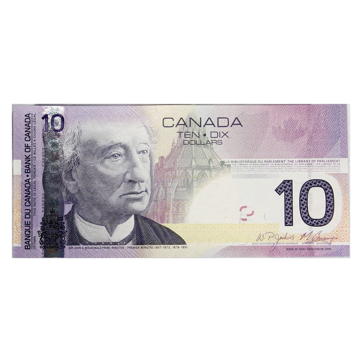 BC-68b 2008 Canada $10 Jenkins-Carney, BFA, CUNC