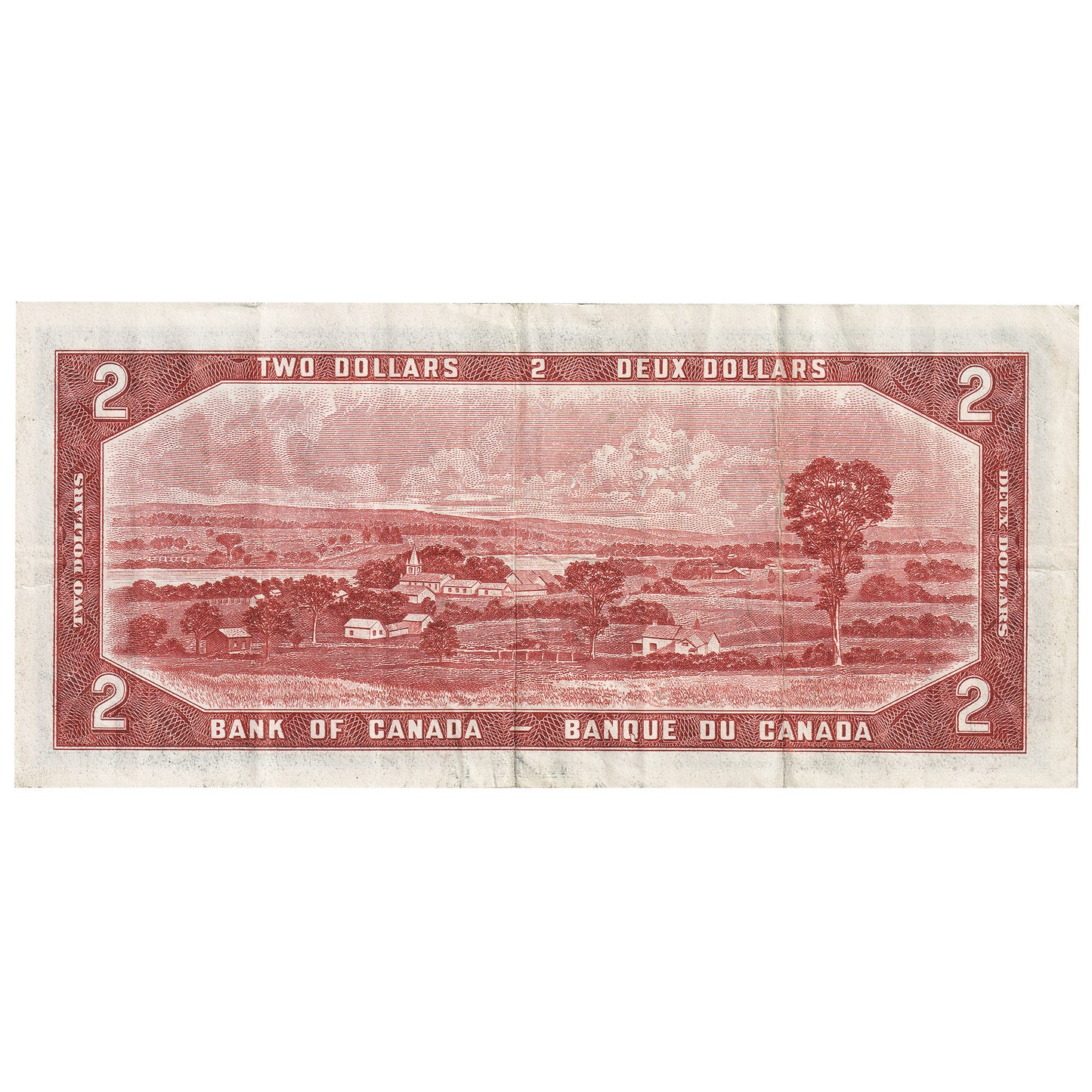 BC-30a 1954 Canada $2 Coyne-Towers, Devil's Face, B/B, VF-EF (VF30)