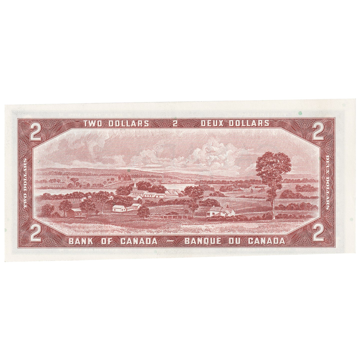 BC-38b 1954 Canada $2 Beattie-Rasminsky, G/R, AU-UNC (AU55)