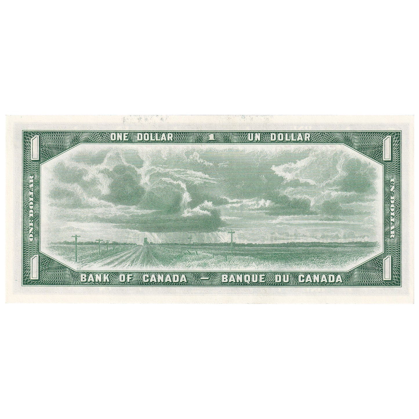 BC-37b 1954 Canada $1 Beattie-Rasminsky, V/N, CUNC
