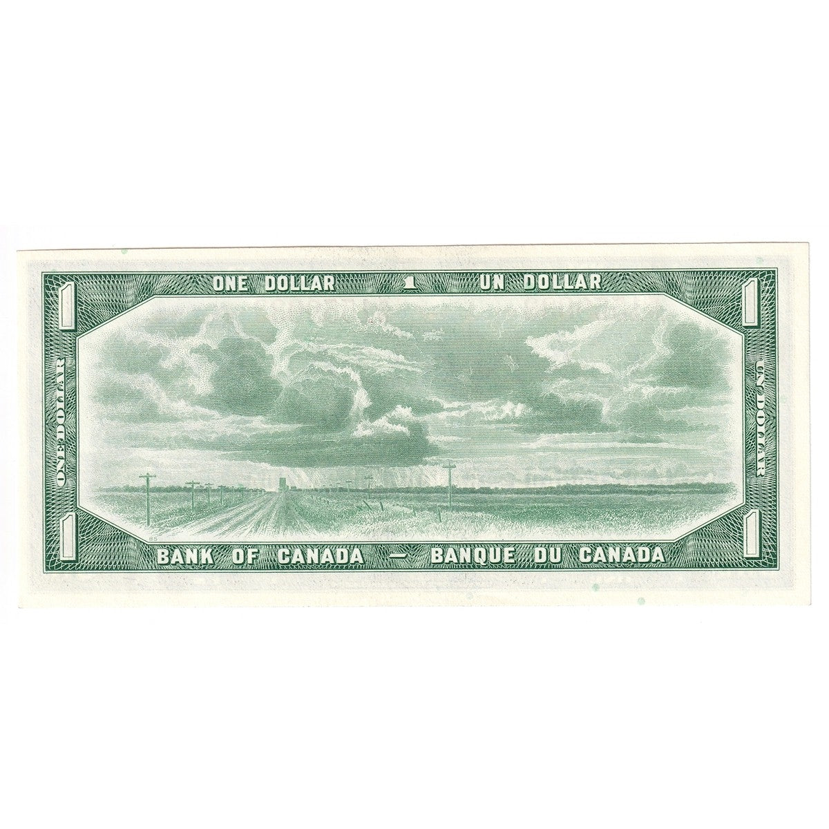 BC-37b 1954 Canada $1 Beattie-Rasminsky, W/N, AU-UNC (AU55)