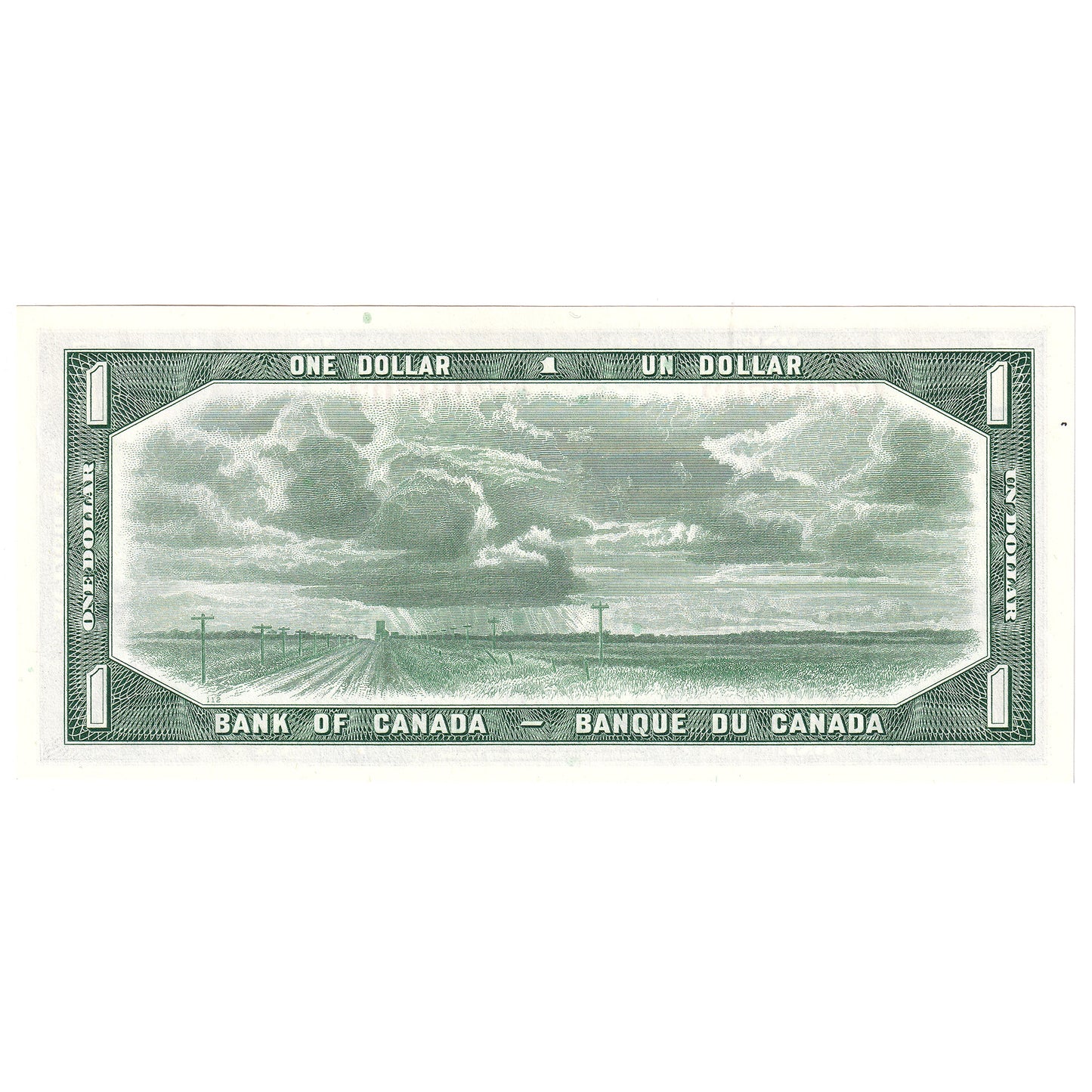 BC-37b 1954 Canada $1 Beattie-Rasminsky, A/Y, CUNC