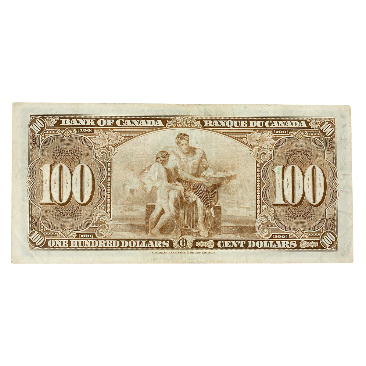 BC-27c 1937 Canada $100 Coyne-Towers, B/J, VF-EF (VF30)