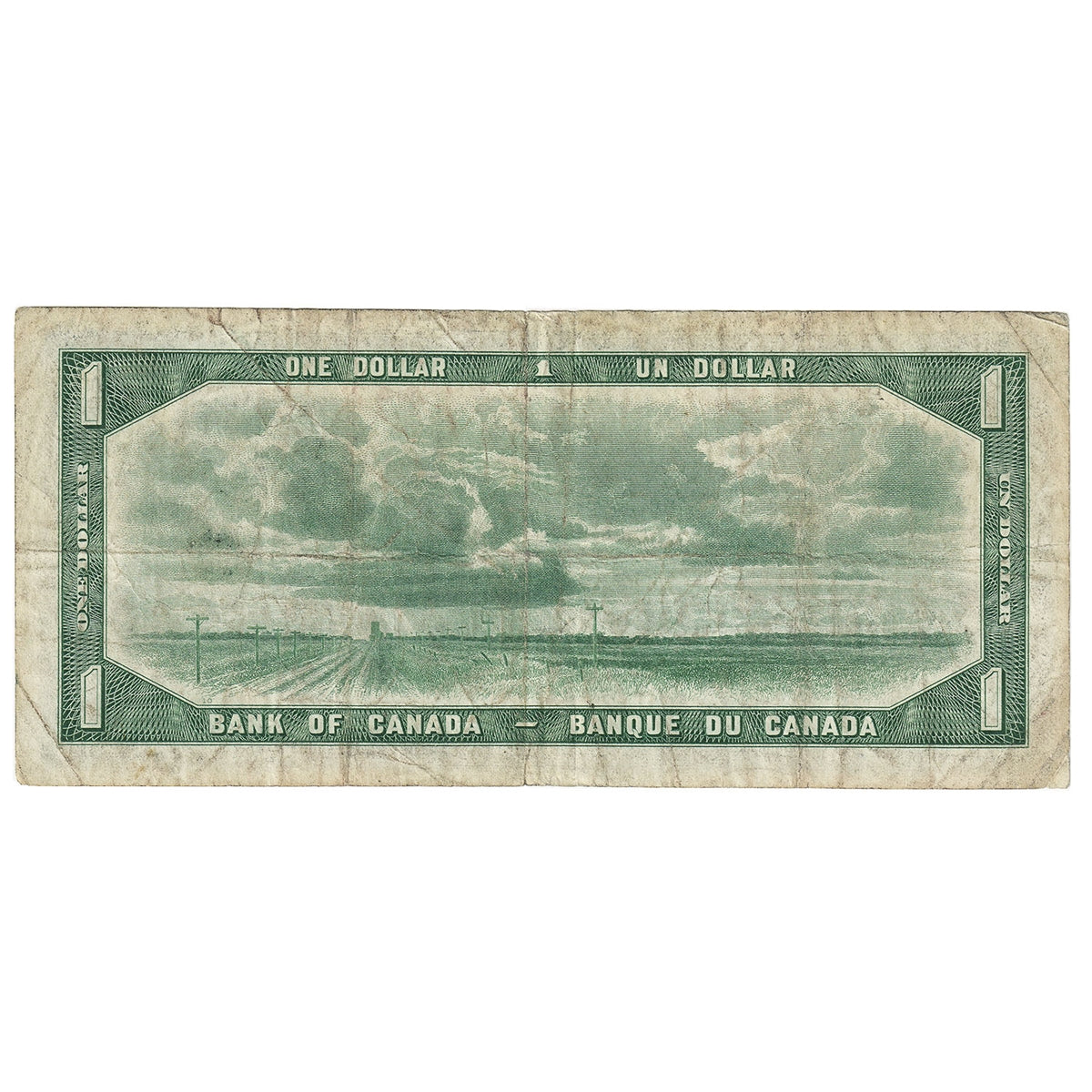 BC-29a 1954 Canada $1 Coyne-Towers, Devil's Face, B/A, F-VF (F15)