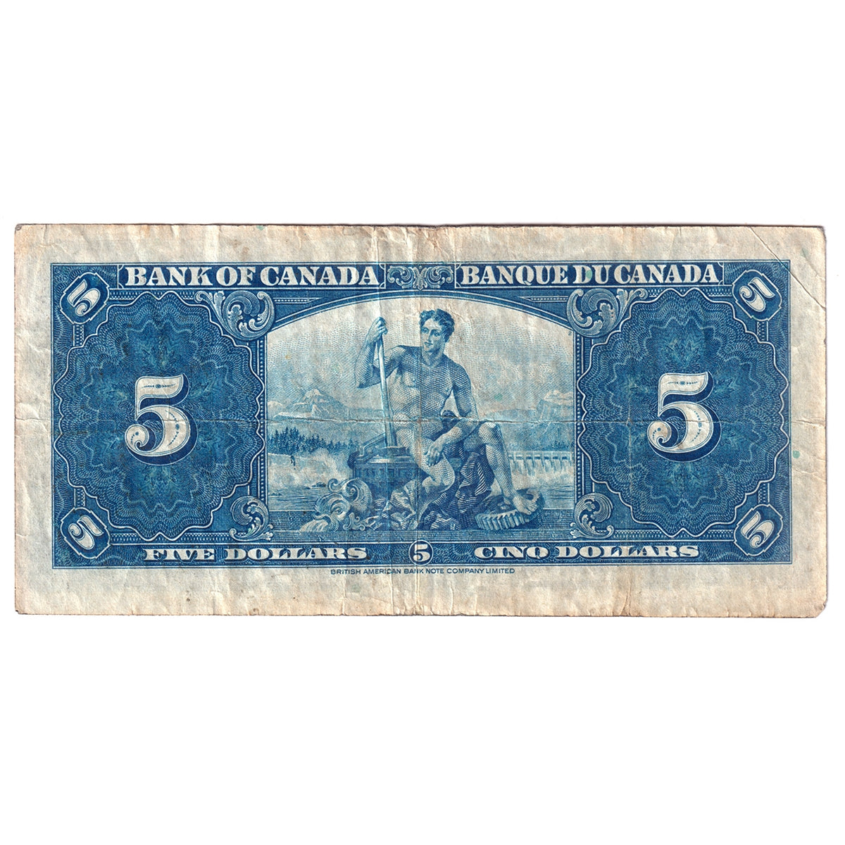 BC-23b 1937 Canada $5 Gordon-Towers, J/C, F-VF (F15)