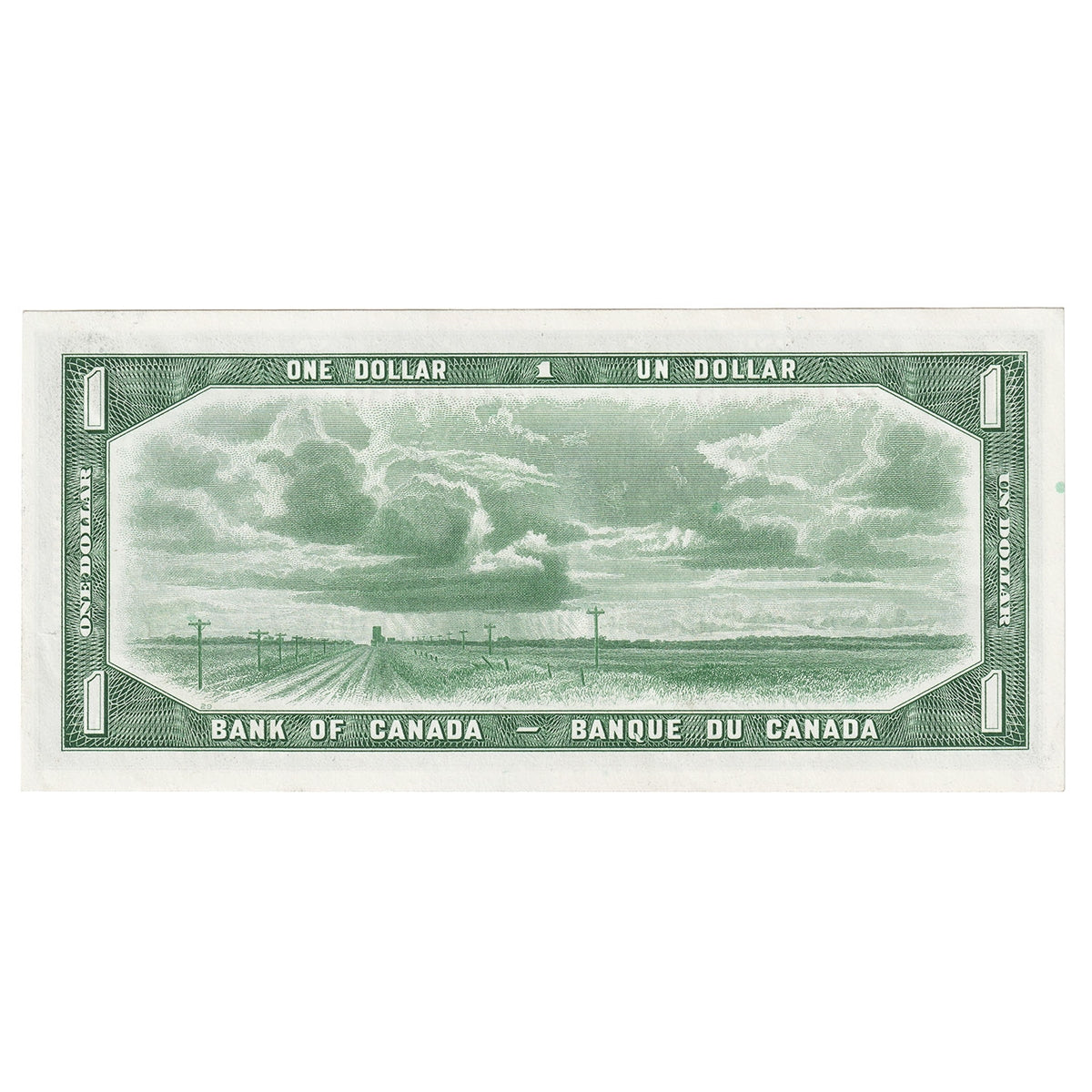 BC-29b 1954 Canada $1 Beattie-Coyne, Devil's Face, P/A, AU-UNC (AU55)