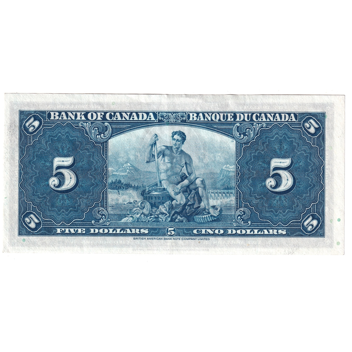 BC-23c 1937 Canada $5 Coyne-Towers, D/S, EF-AU (EF45)