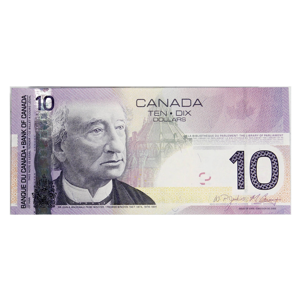 BC-68b 2009 Canada $10 Jenkins-Carney, BFM, Uncirculated (MS60)