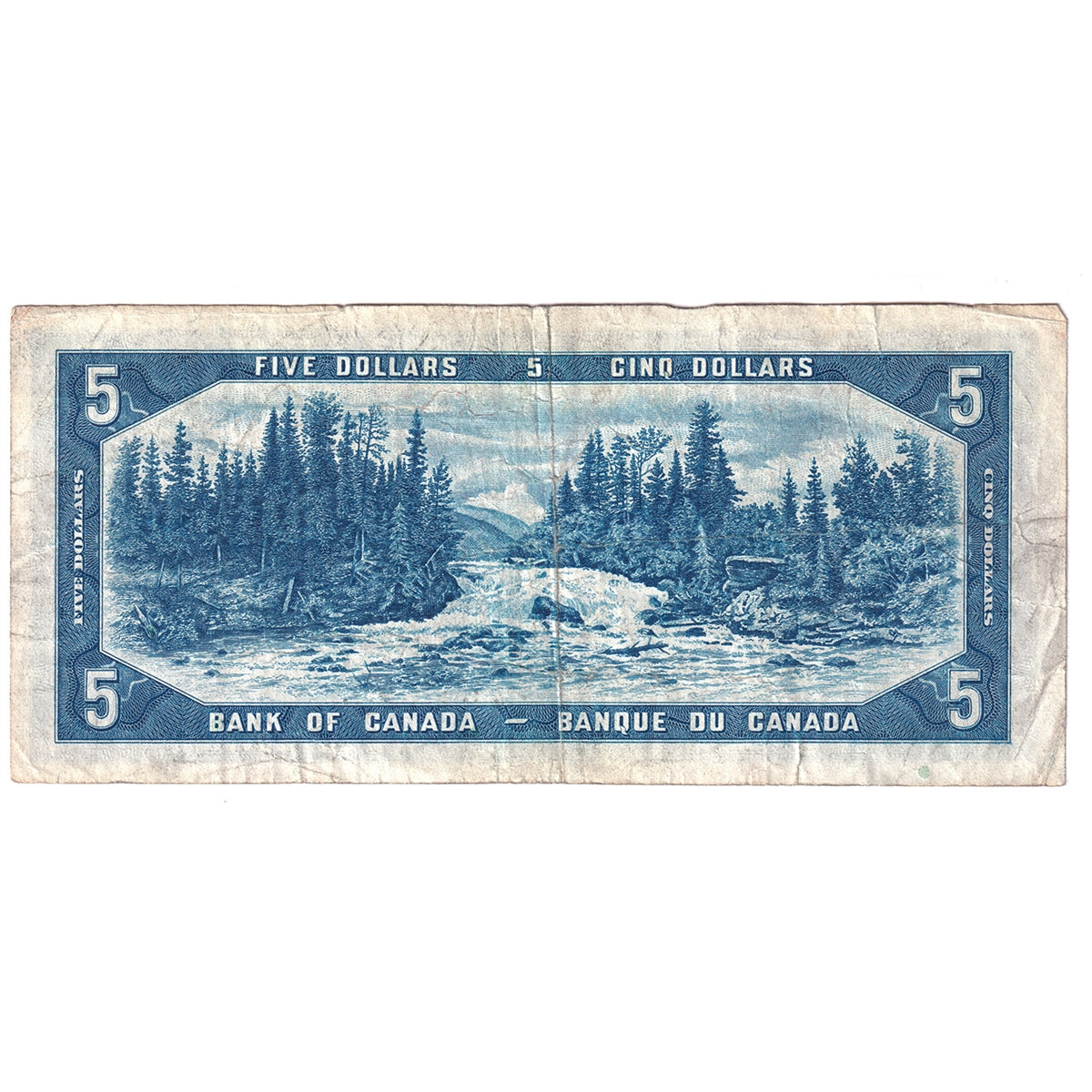BC-31a 1954 Canada $5 Coyne-Towers, Devil's Face, A/C, F-VF (F15)