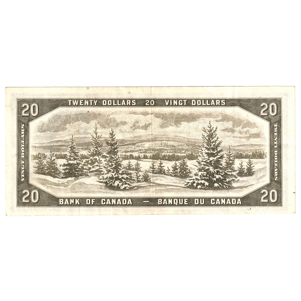 BC-41b 1954 Canada $20 Beattie-Rasminsky, Y/E, VF-EF
