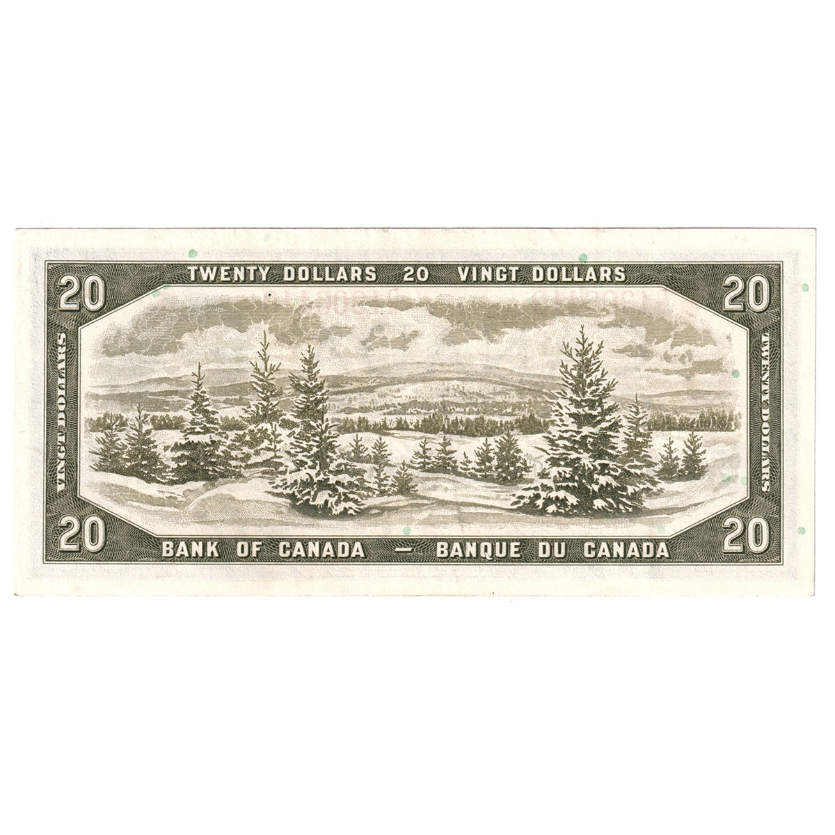 BC-41b 1954 Canada $20 Beattie-Rasminsky, D/W, AU-UNC (AU55)