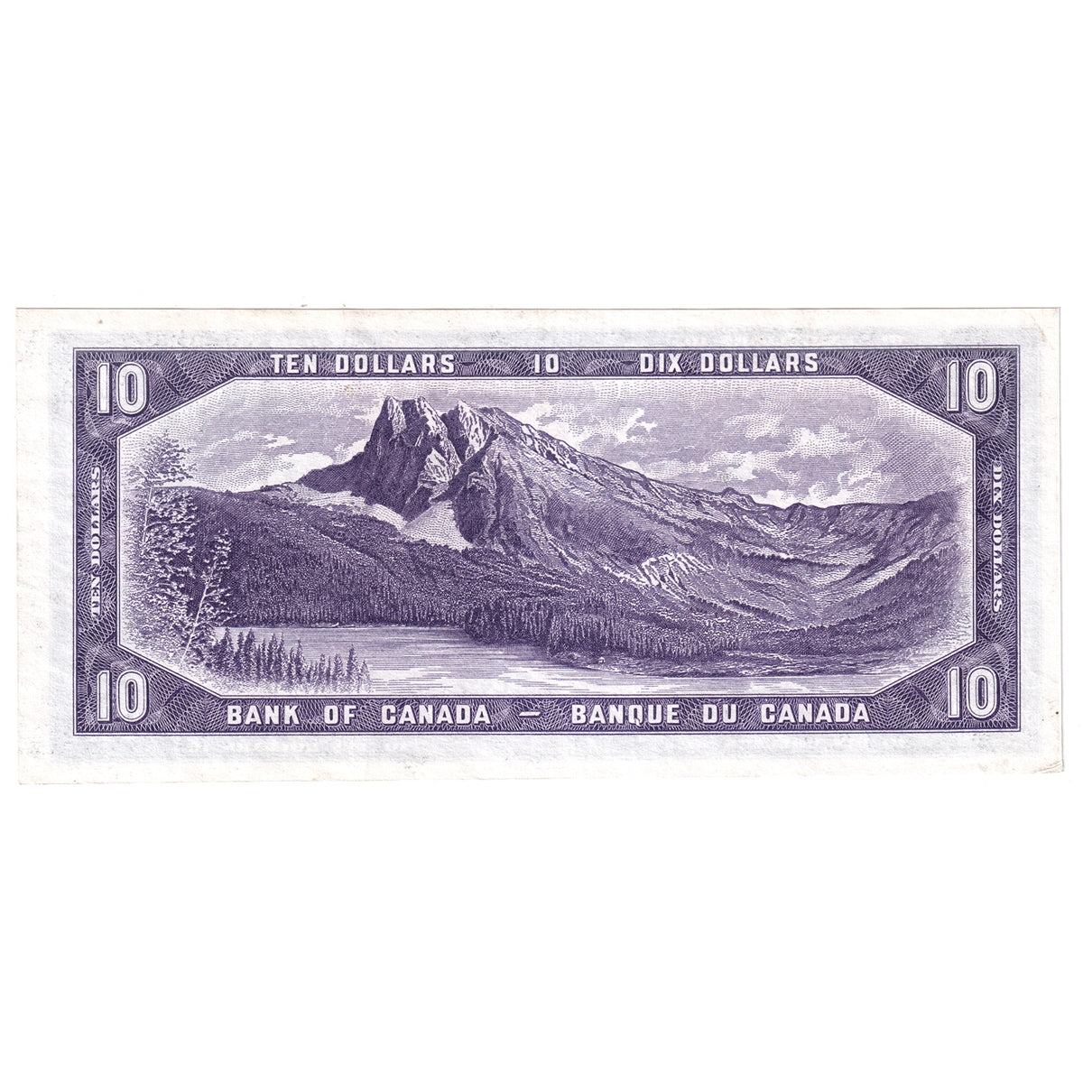 BC-40a 1954 Canada $10 Beattie-Coyne, N/D, VF-EF (VF30)