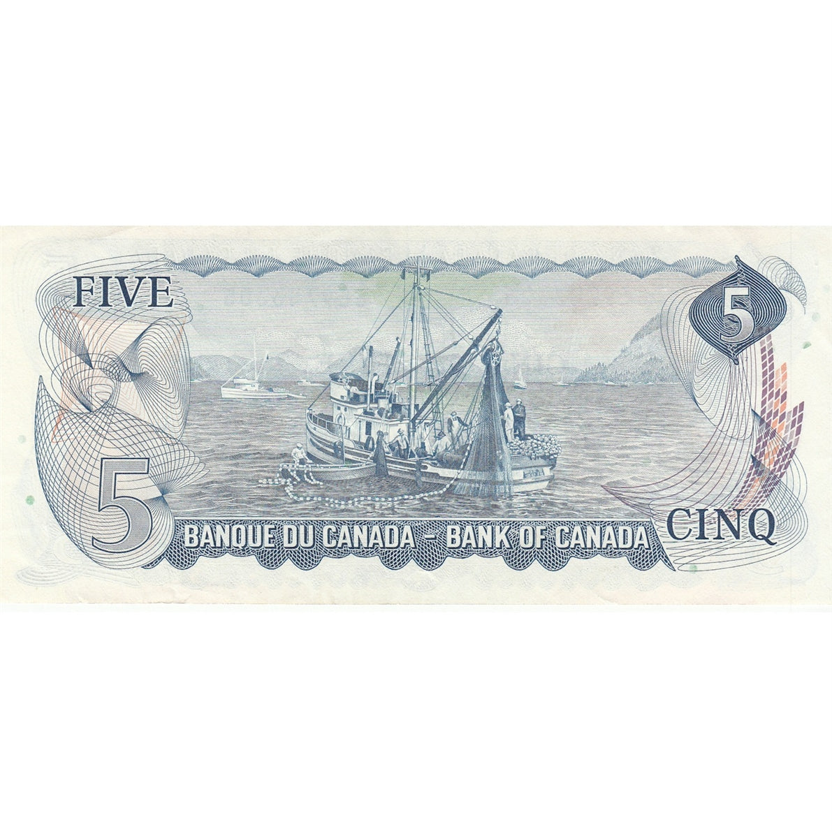 BC-48b 1972 Canada $5 Lawson-Bouey, SE, VF-EF (VF30)