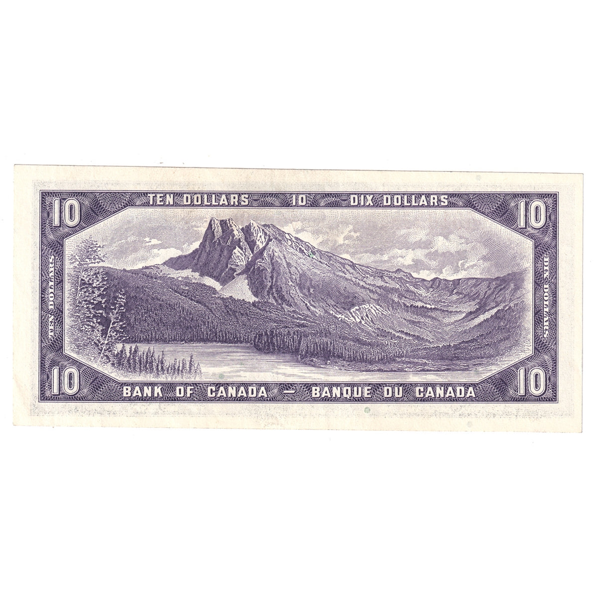 BC-40b 1954 Canada $10 Beattie-Rasminsky, S/V, AU-UNC (AU55)
