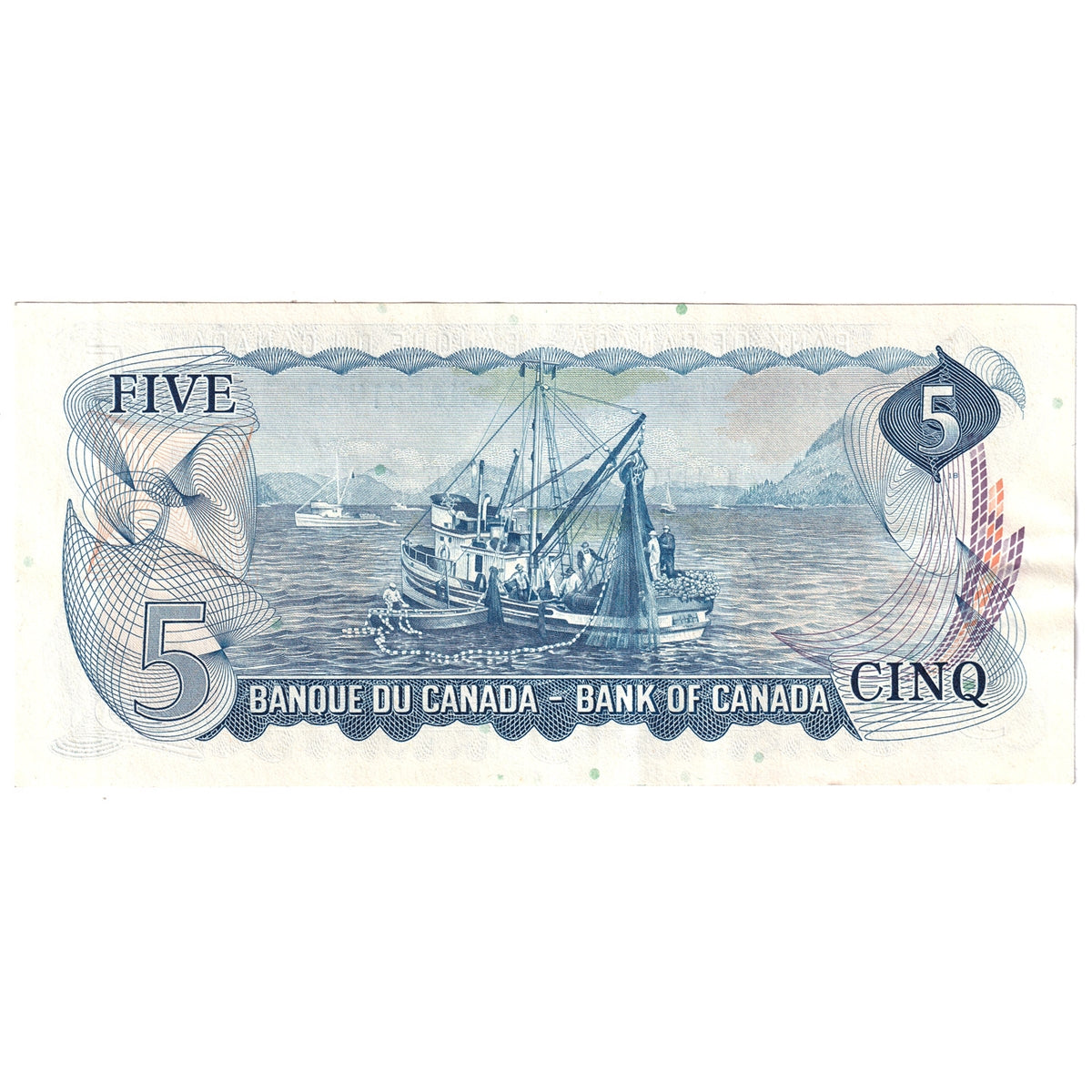BC-48b 1972 Canada $5 Lawson-Bouey, SH, Almost Uncirculated (AU50)