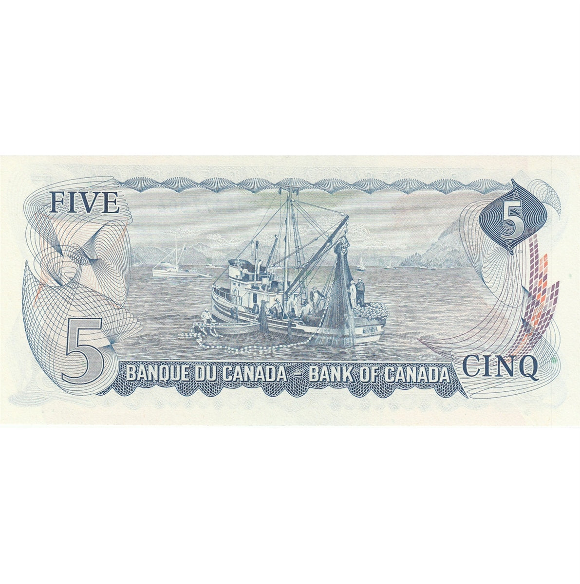 BC-48b 1972 Canada $5 Lawson-Bouey, SJ, Extra Fine (EF40)