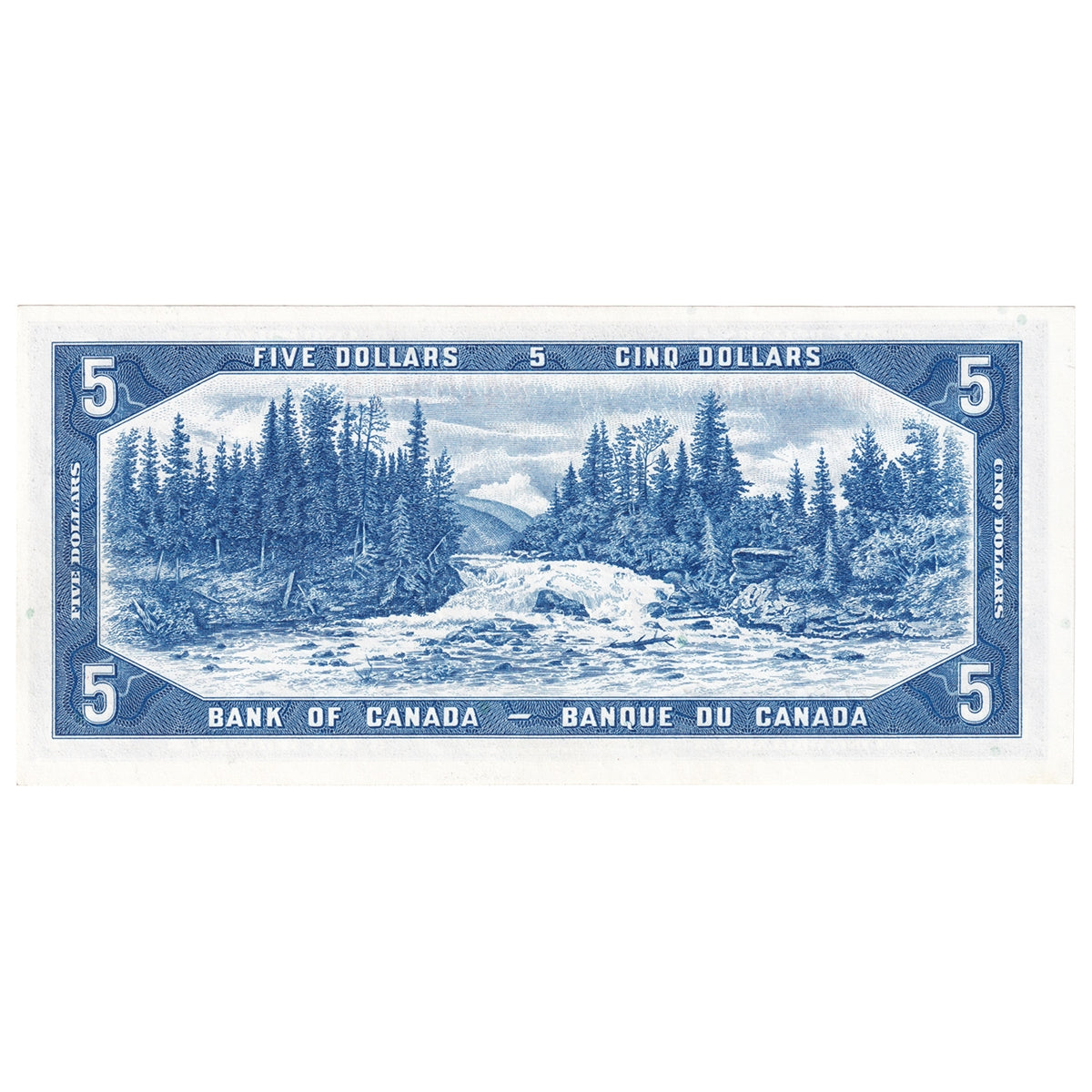 BC-39a 1954 Canada $5 Beattie-Coyne, O/C, AU-UNC (AU55)