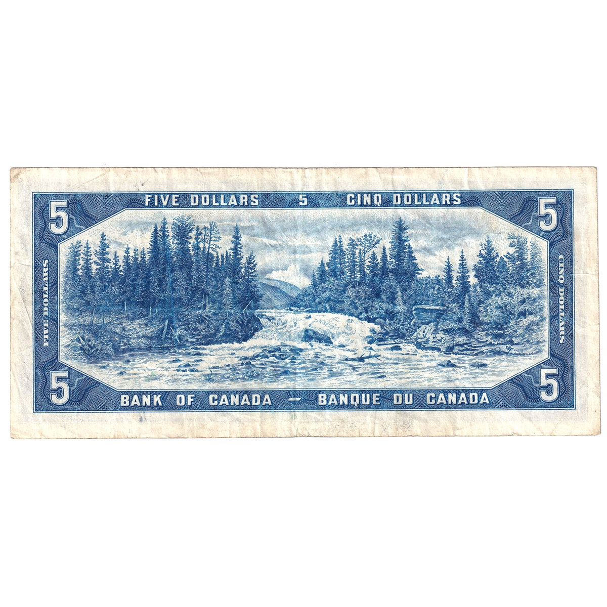 BC-39a 1954 Canada $5 Beattie-Coyne, O/C, Very Fine (VF20)