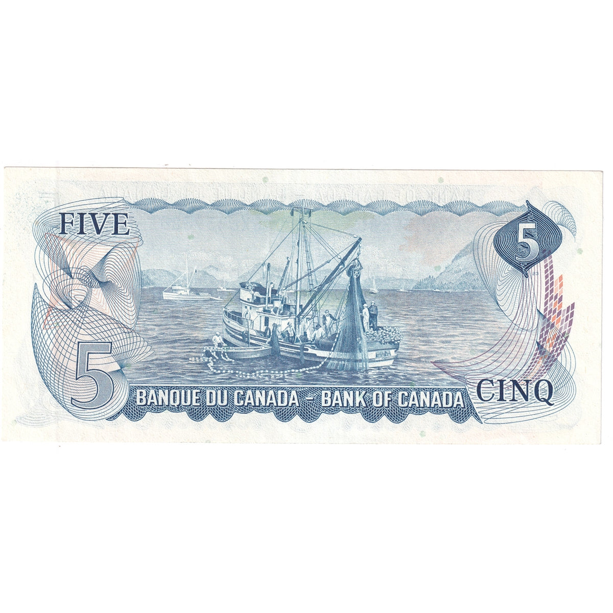 BC-48b 1972 Canada $5 Lawson-Bouey, SX, EF-AU (EF45)