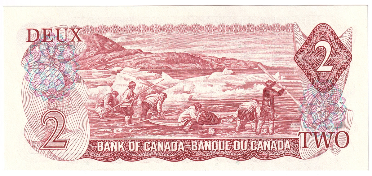 BC-47a-i 1974 Canada $2 Lawson-Bouey, ABH, AU-UNC (AU55)