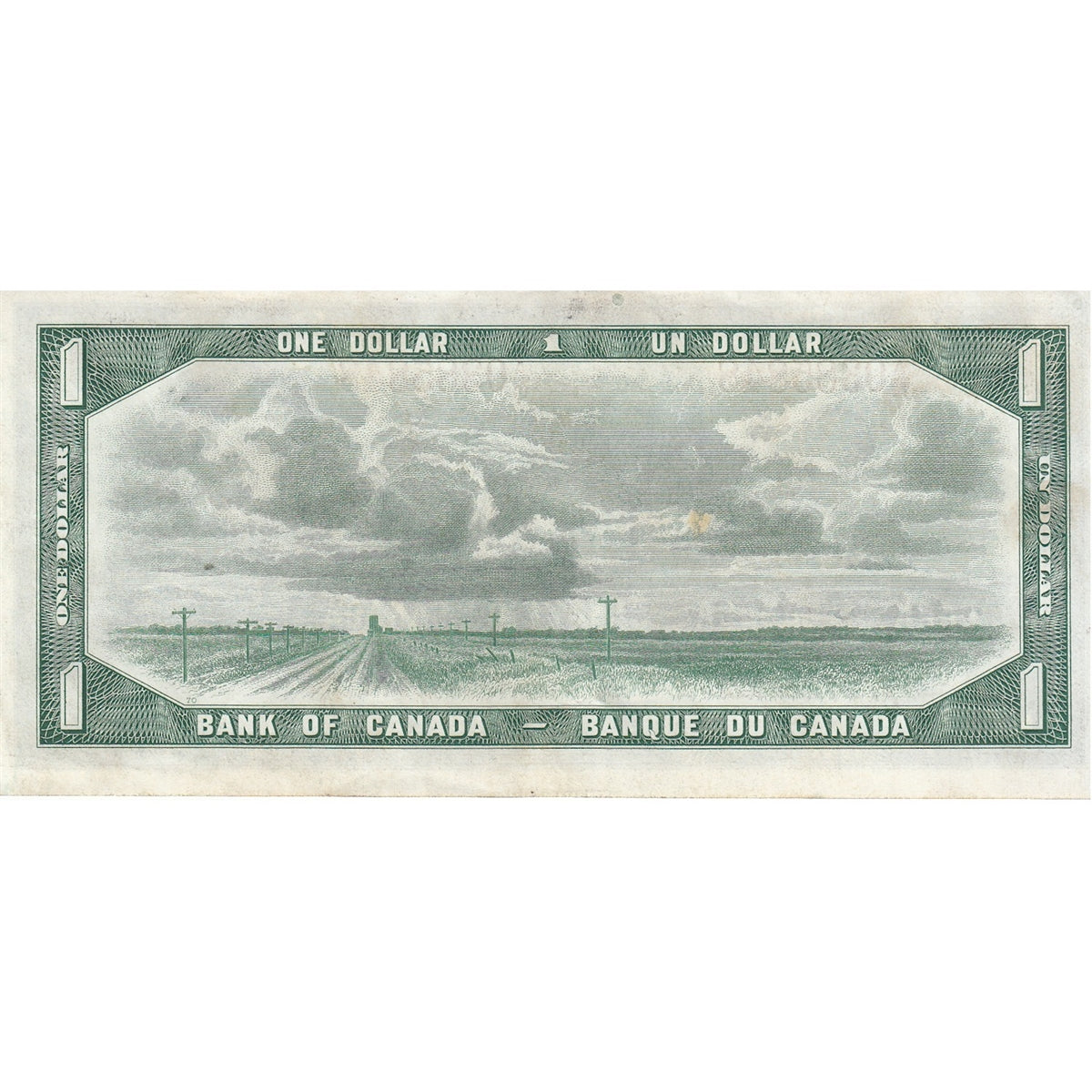 BC-37a 1954 Canada $1 Beattie-Coyne, A/N, Almost Uncirculated (AU50)