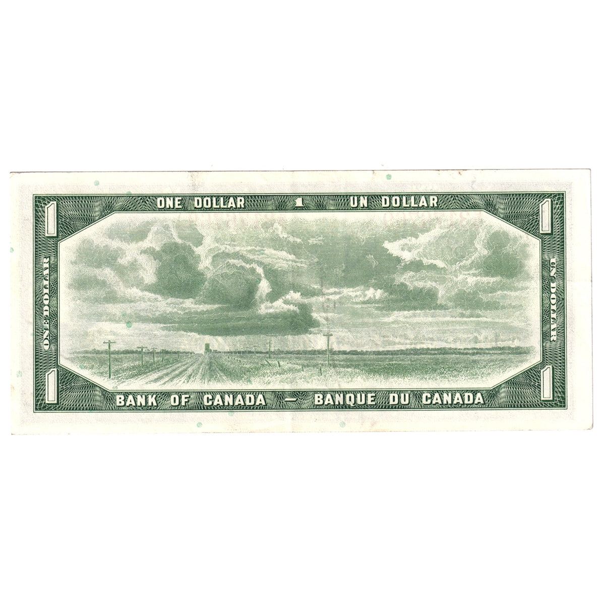 BC-37b-i 1954 Canada $1 Beattie-Rasminsky, E/P, EF-AU (EF45)