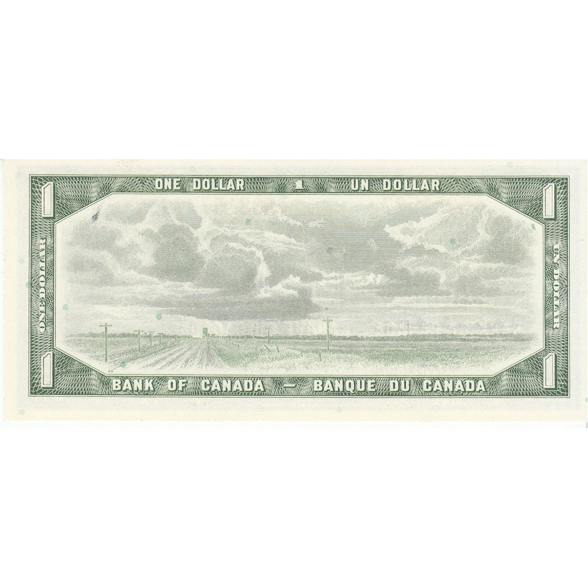 BC-37b-i 1954 Canada $1 Beattie-Rasminsky, Y/P, CUNC