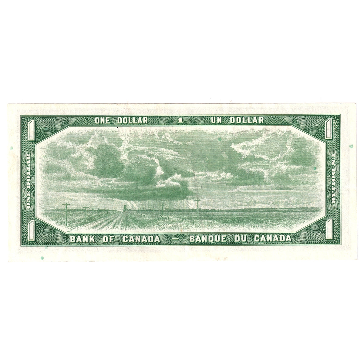 BC-37c 1954 Canada $1 Bouey-Rasminsky, J/F, Extra Fine (EF40)