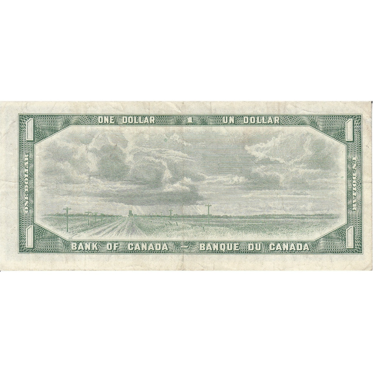 BC-37cA 1954 Canada $1 Bouey-Rasminsky, *C/F, F-VF