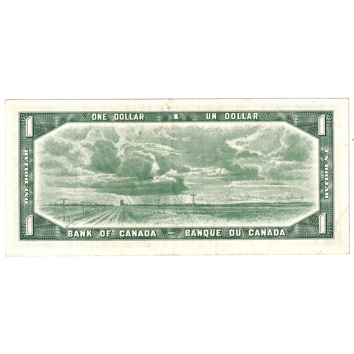BC-37cA 1954 Canada $1 Bouey-Rasminsky, *H/F, VF-EF (VF30)