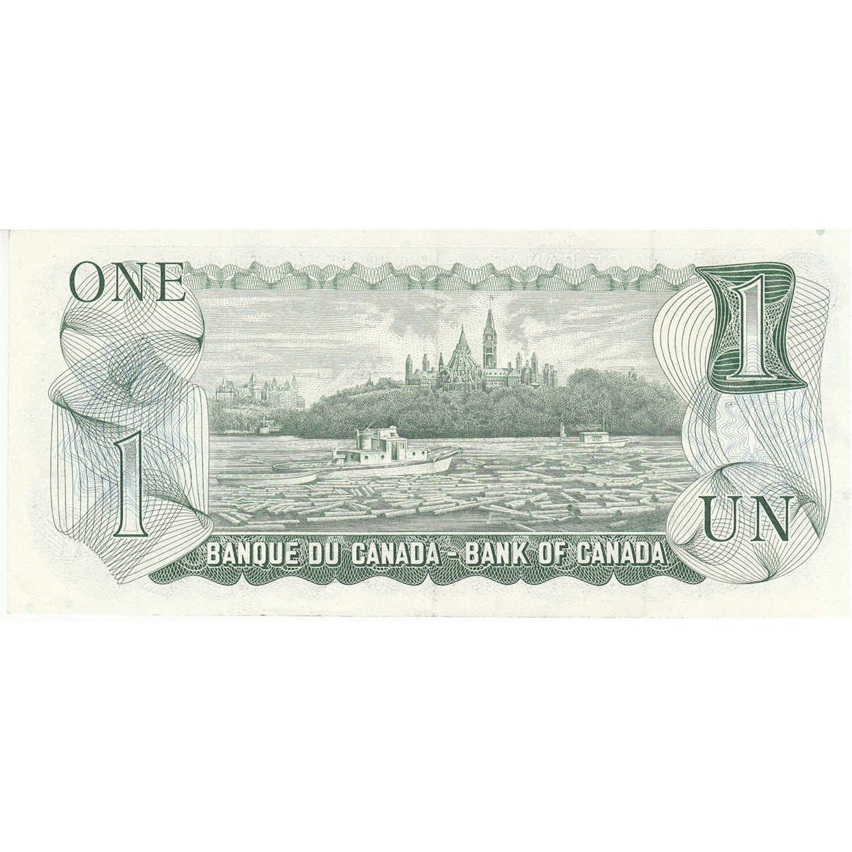 BC-46aA-i 1973 Canada $1 Lawson-Bouey, AAX, Steel Engraved, VF-EF (VF30)