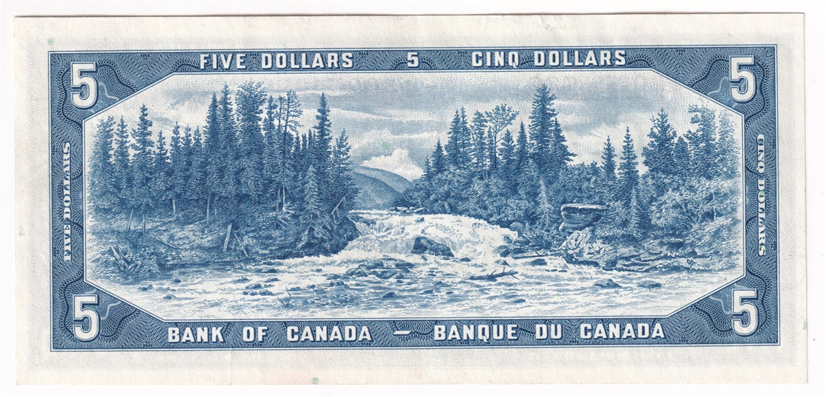 BC-39bA 1954 Canada $5 Beattie-Rasminsky, *R/C, VF-EF (VF30)