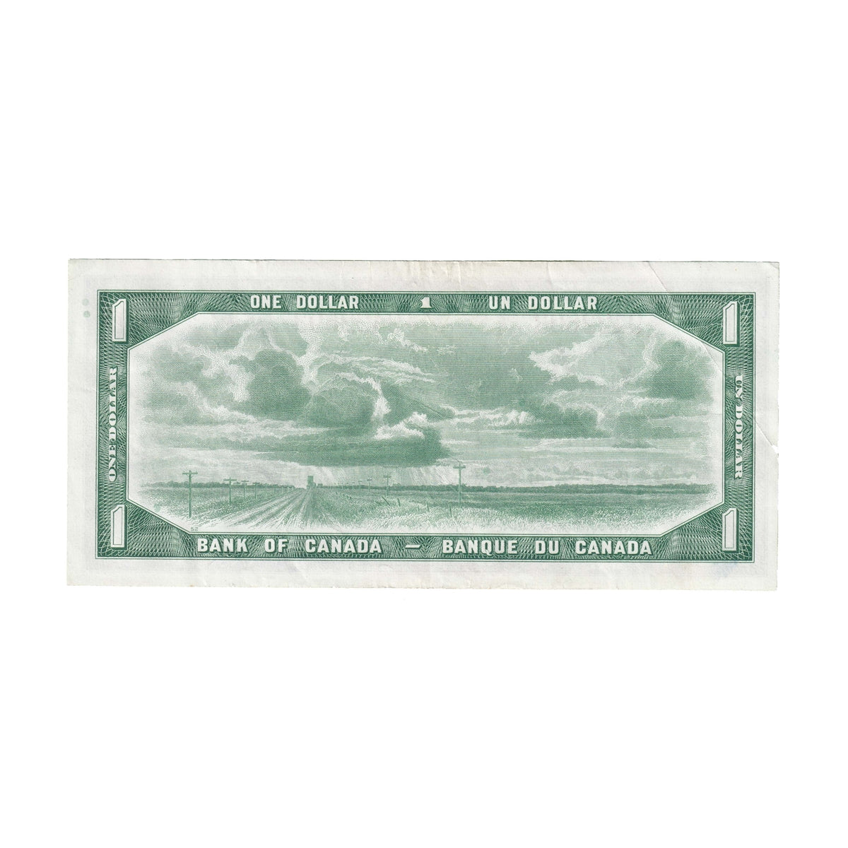 BC-37a 1954 Canada $1 Beattie-Coyne, I/L, Extra Fine (EF40)