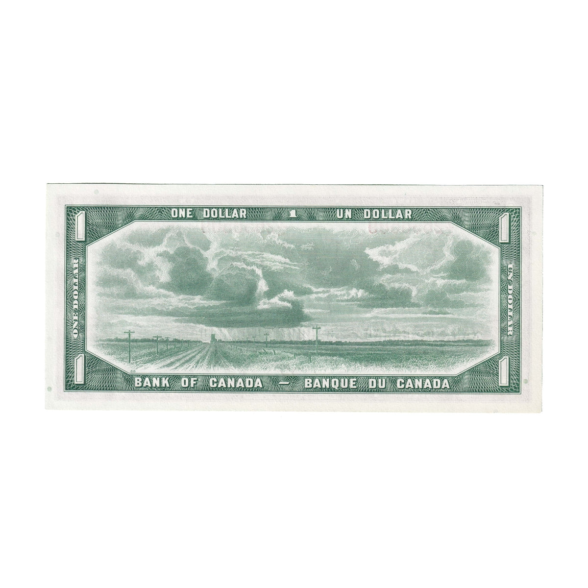 BC-37a 1954 Canada $1 Beattie-Coyne, Y/L, Choice Uncirculated (CUNC63)